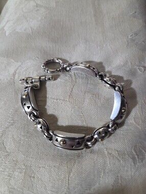 John Atencio Solar Toggle Link Bracelet, SS & 18k